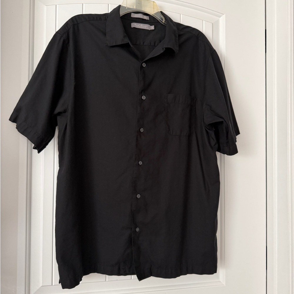 Daniel Cremieux Men's Black Short Sleeve Shirt Large